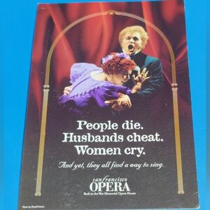 1997 Original San Francisco Opera 75th Season Post Card 1